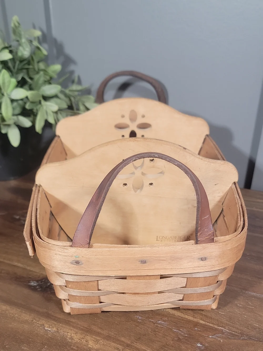 Vintage Longaberger Basket with Dividers